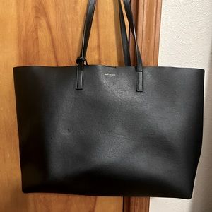 YSL shopping leather tote bag